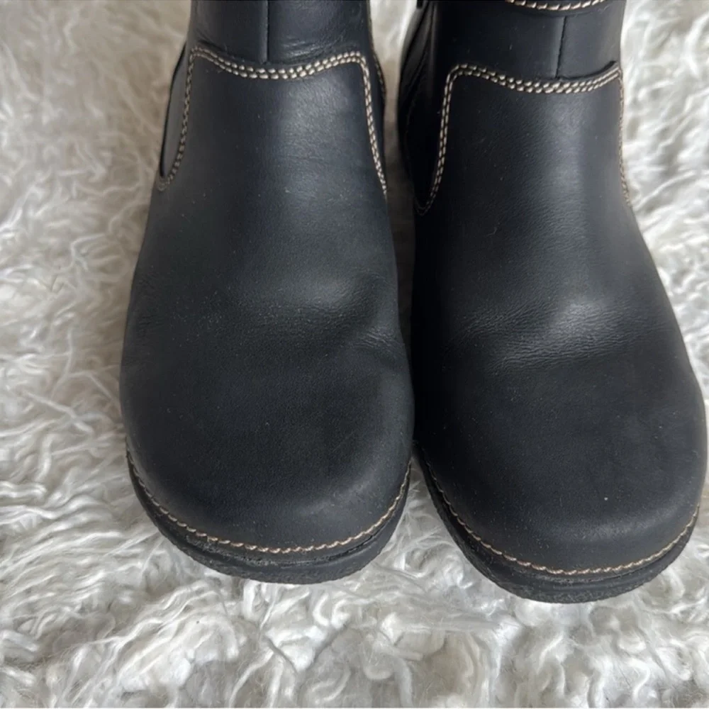 Duluth Trading Co Andina Leather Short Boots/Boots Sz 9 Black - Picture 3 of 12